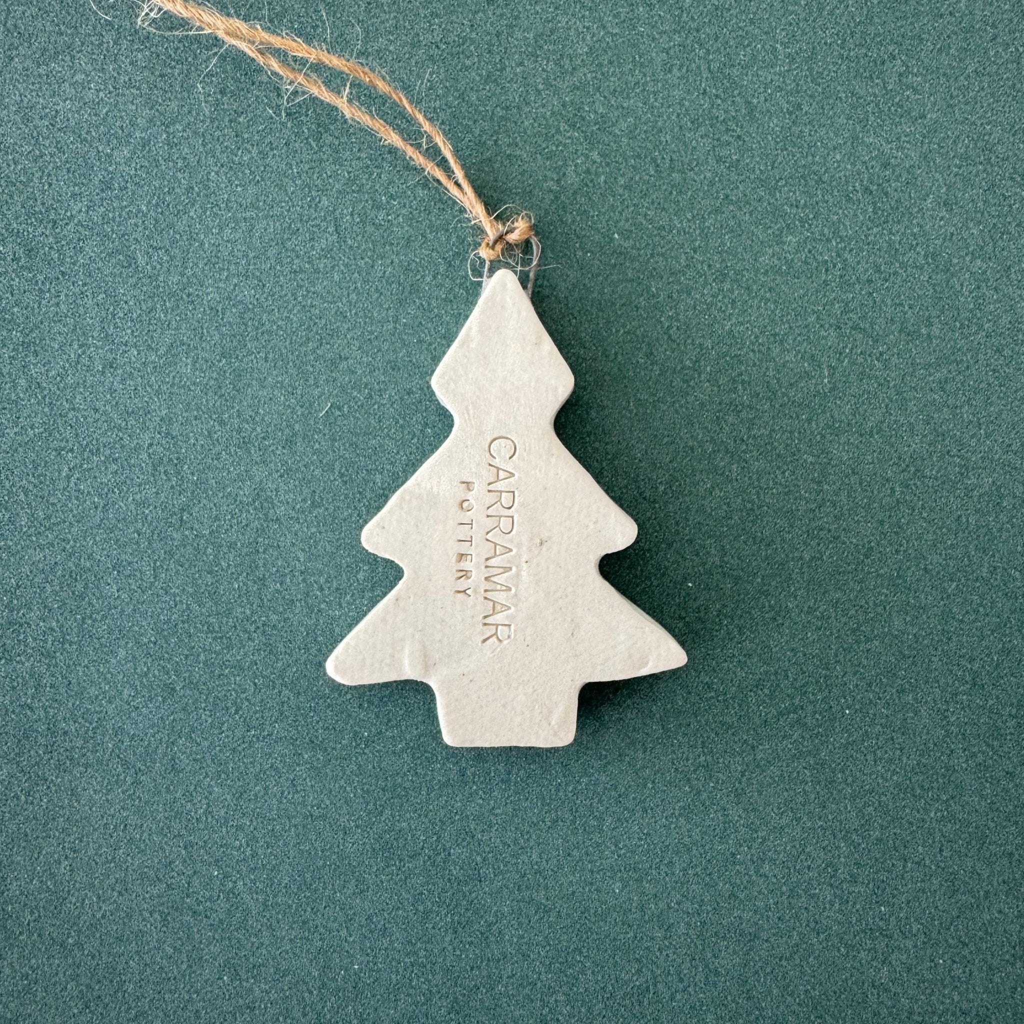 Handmade Christmas Tree Ornament - Carramar Pottery - Nest & Bird
