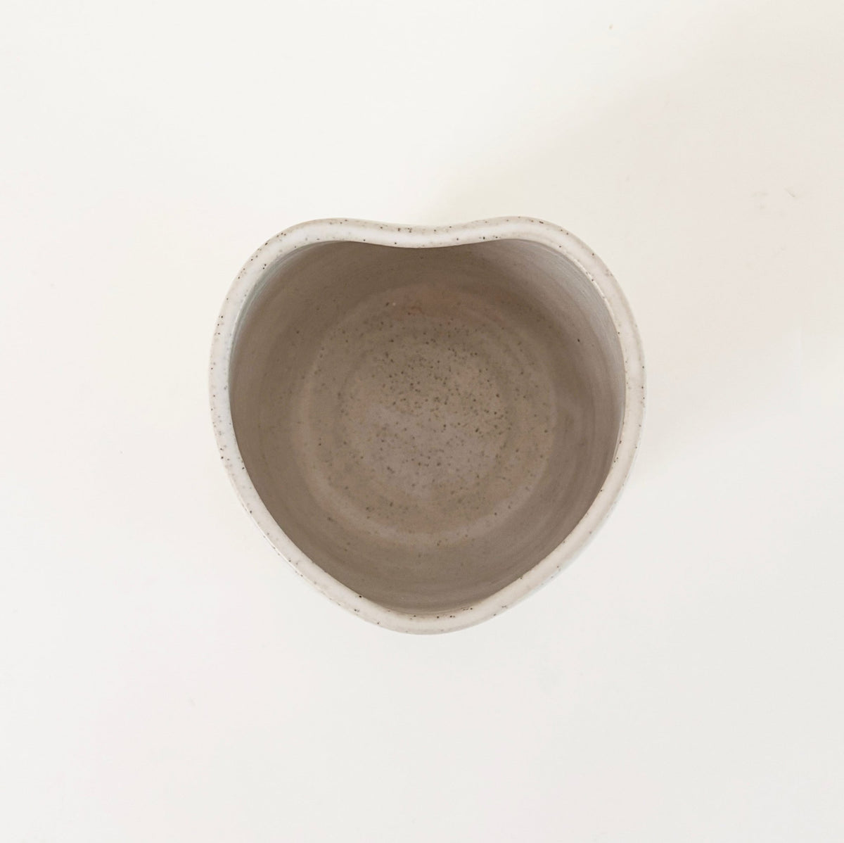 Handmade Heart Mug – White - Carramar Pottery - Nest & Bird