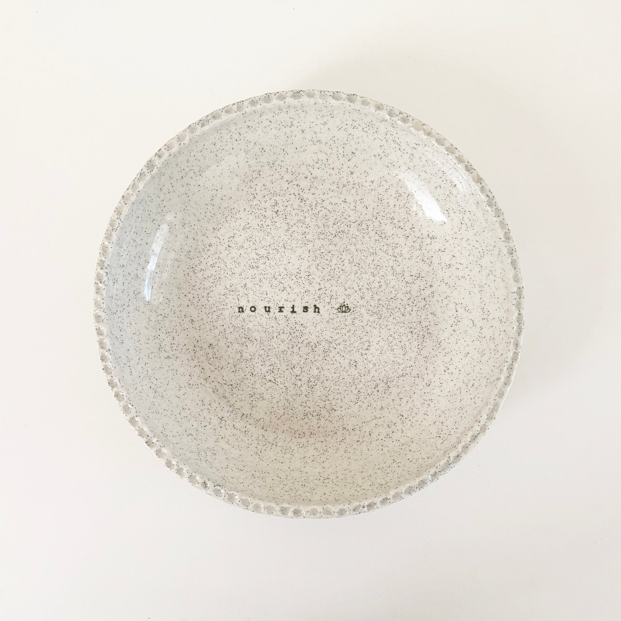 Handmade Nourish Bowl - Speckle - Carramar Pottery - Nest & Bird