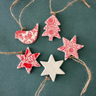 Handmade Ornament Set 3 - Carramar Pottery - Nest & Bird