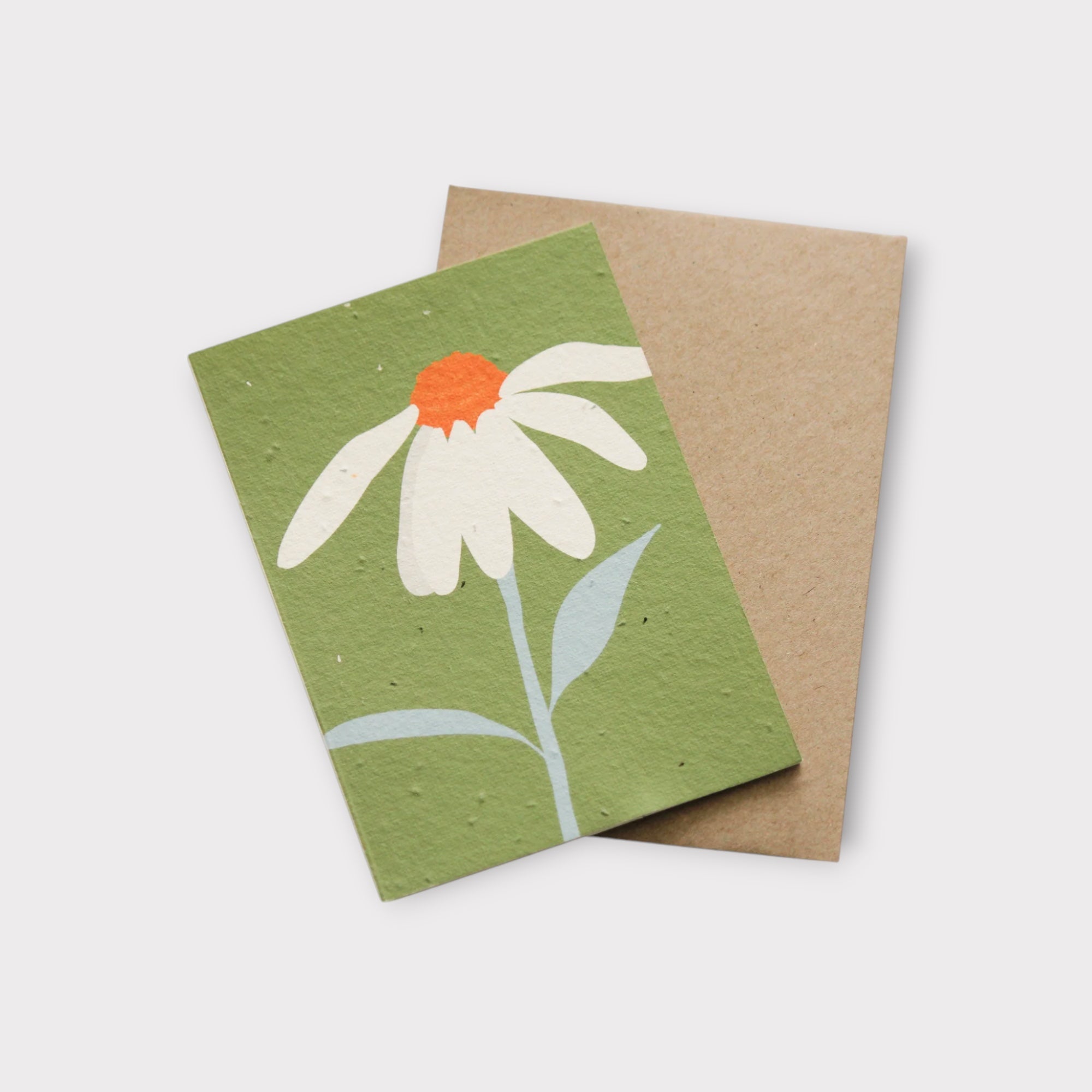 Hey Flower Plantable Card - Green - Hello Petal Cards - Nest & Bird