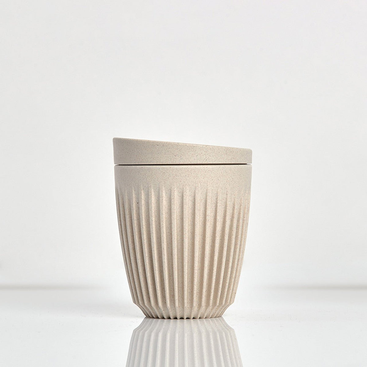 Huskee Cup 8oz With Lid - Natural - Huskee - Nest & Bird