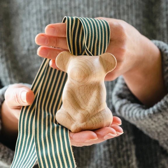 Joey Koala Sculpture | Natural Beech Wood -Nest & Bird- Nest & Bird
