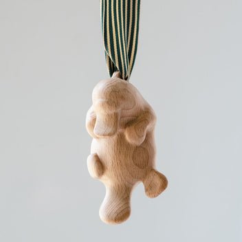 Joey Platypus Sculpture | Natural Beech Wood -Nest & Bird- Nest & Bird