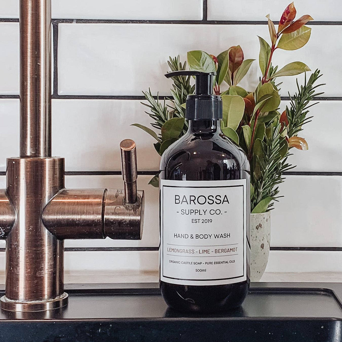 Lemongrass + Lime + Bergamot Hand and Body Wash - Barossa Supply Co. - Nest & Bird