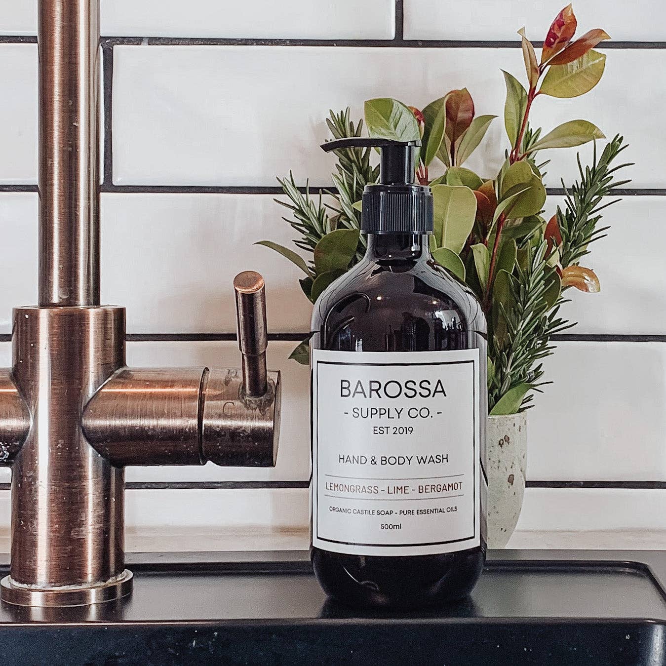 Lemongrass + Lime + Bergamot Hand and Body Wash - Barossa Supply Co. - Nest & Bird