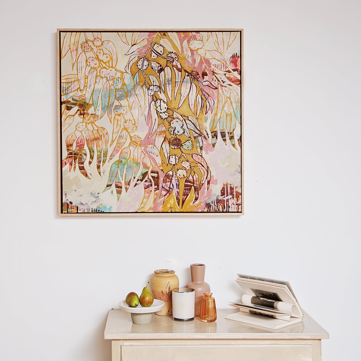 Limited Edition Oak Framed Print Blackbutt Moment -Nest & Bird- Nest & Bird