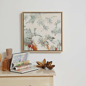 Limited Edition Oak Framed Print Flannel Flower Song -Nest & Bird- Nest & Bird