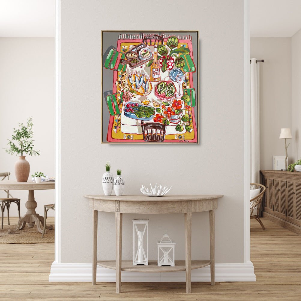 Long Lunch - Original Art - Julia Abbey - Nest & Bird
