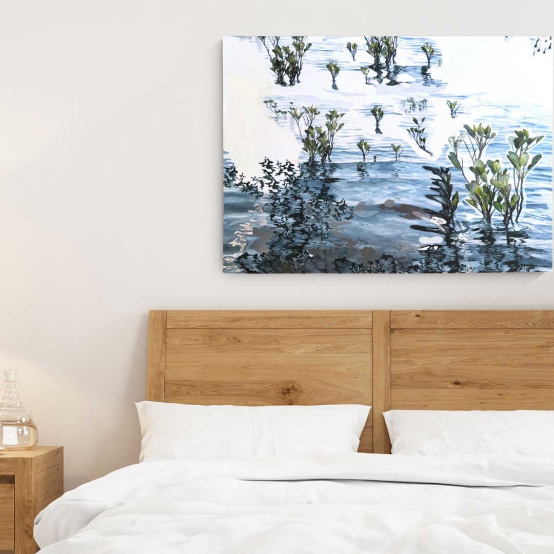 Mangrove Reflections Canvas - Two - Nest & Bird - Nest & Bird