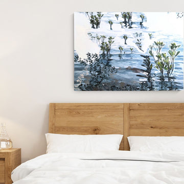 Mangrove Reflections Canvas - Two - Nest & Bird - Nest & Bird