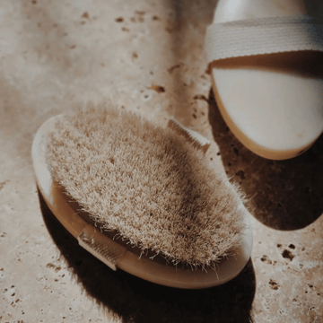 Marble Body Brush - Nest and Bird - Nest & Bird
