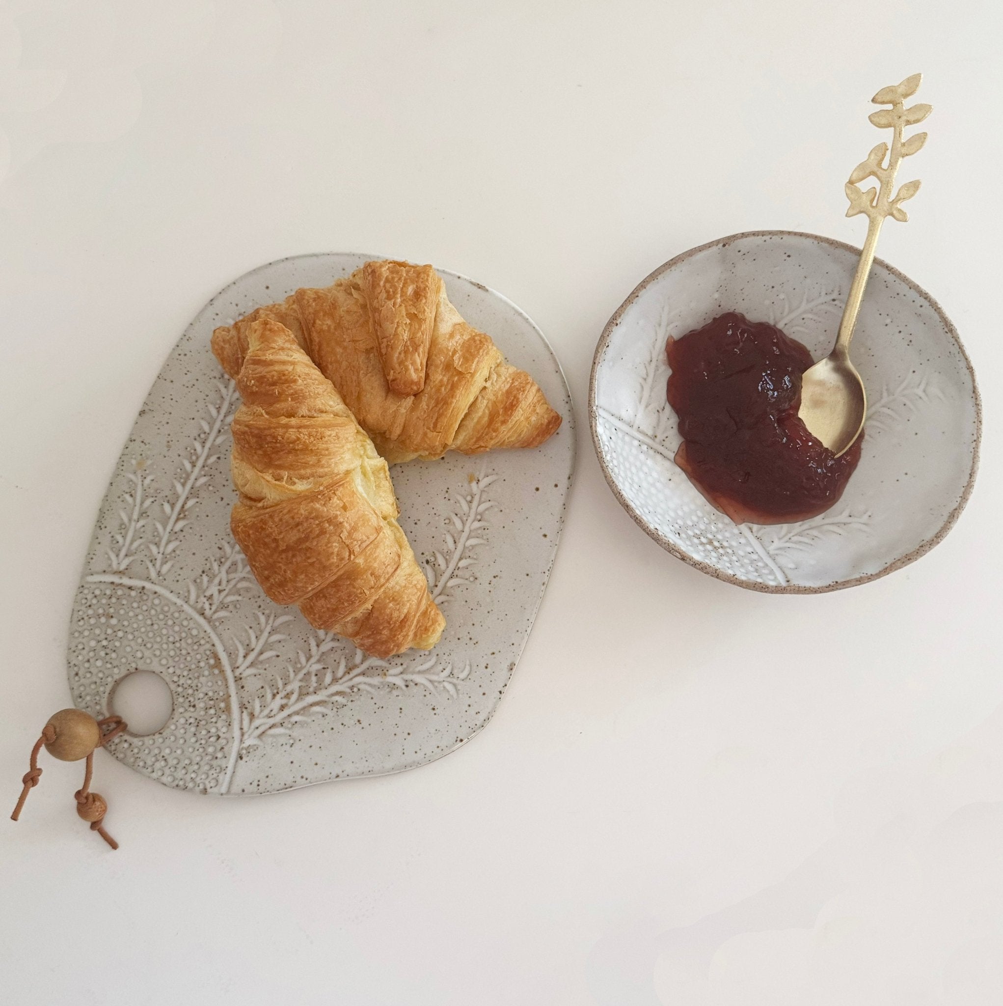Medium Ceramic Serving Platter and Bowl - Bay Rd Ceramics - Nest & Bird