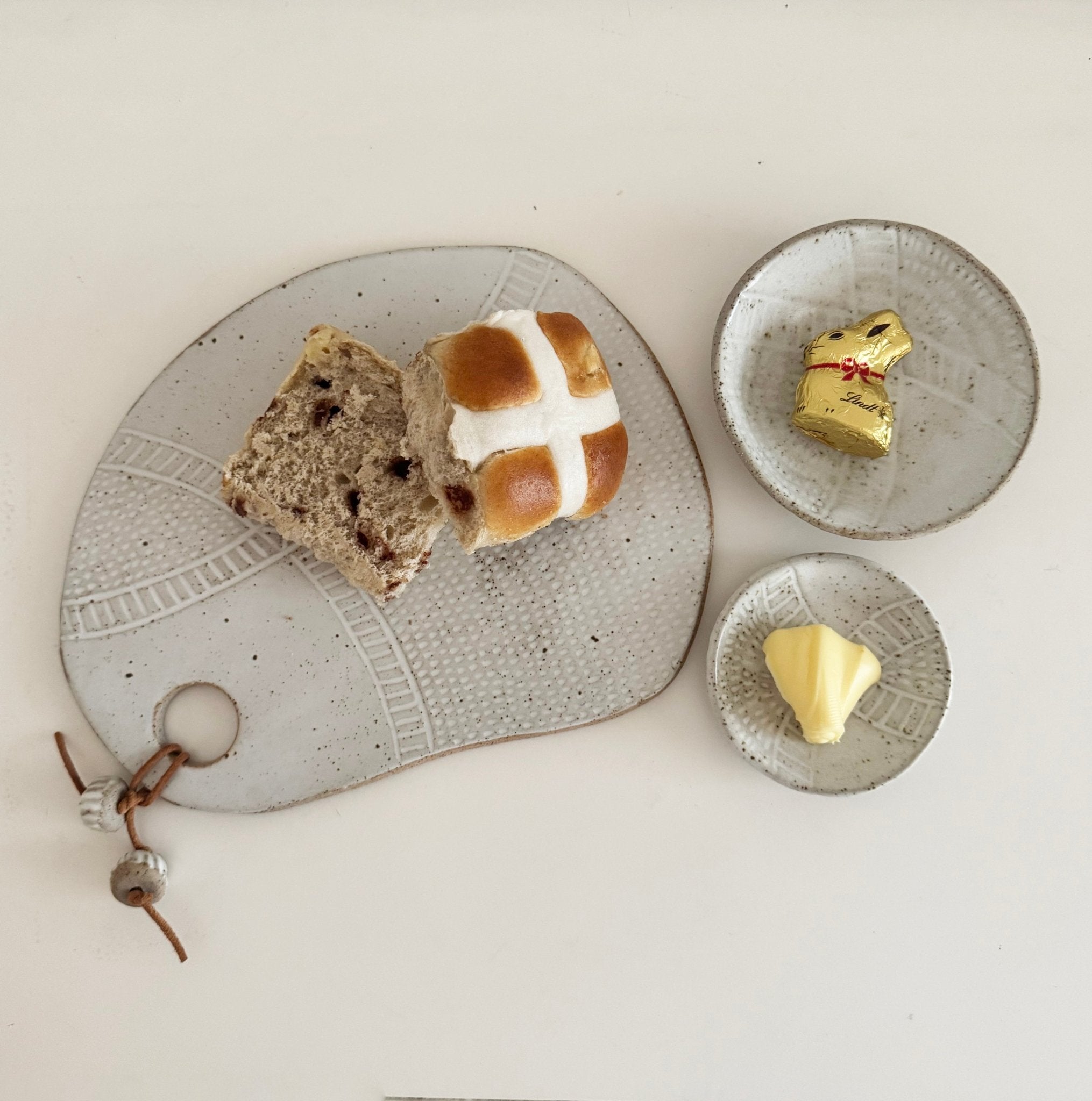 Medium Ceramic Serving Platter and Two Dishes - Bay Rd Ceramics - Nest & Bird