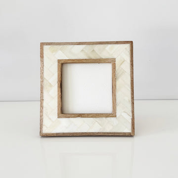 Natural Herringbone Frame Small - Status Collections - Nest & Bird