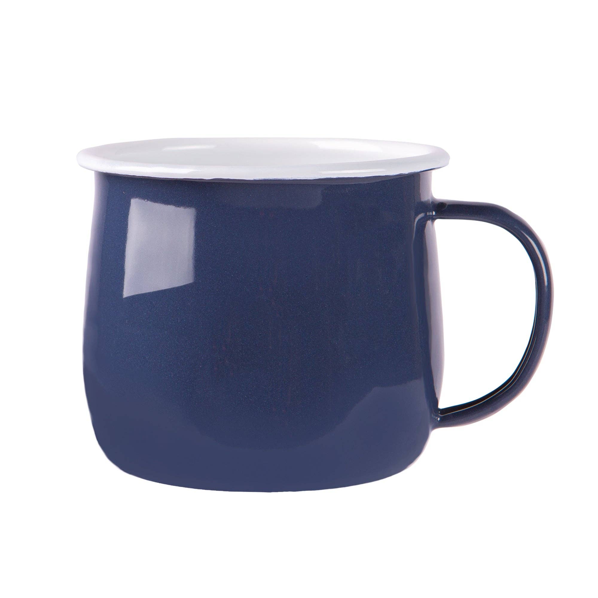Navy Enamel Belly Mug - Rinkit Pty Ltd - Nest & Bird