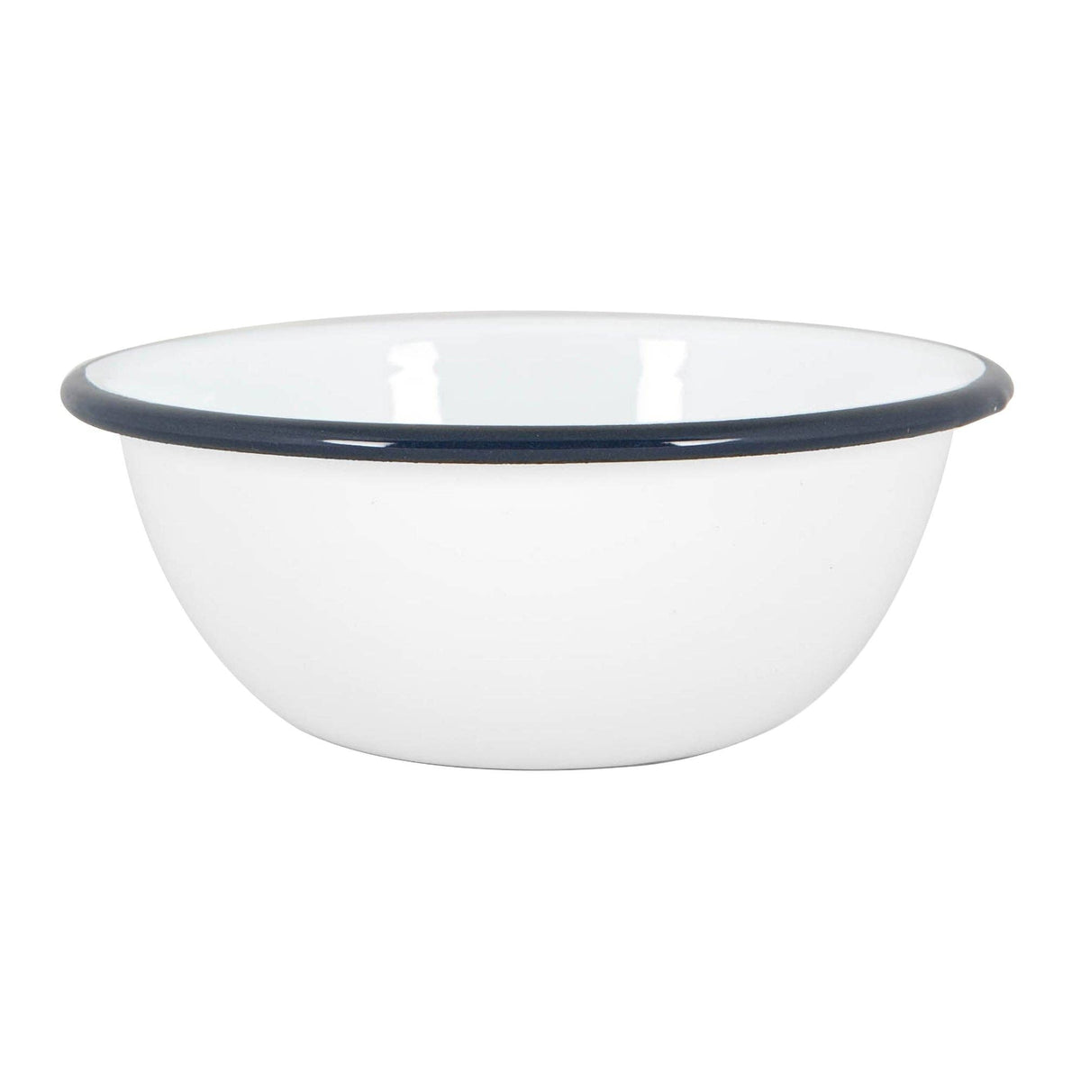 Navy Rim Enamel Bowl - Rinkit Pty Ltd - Nest & Bird