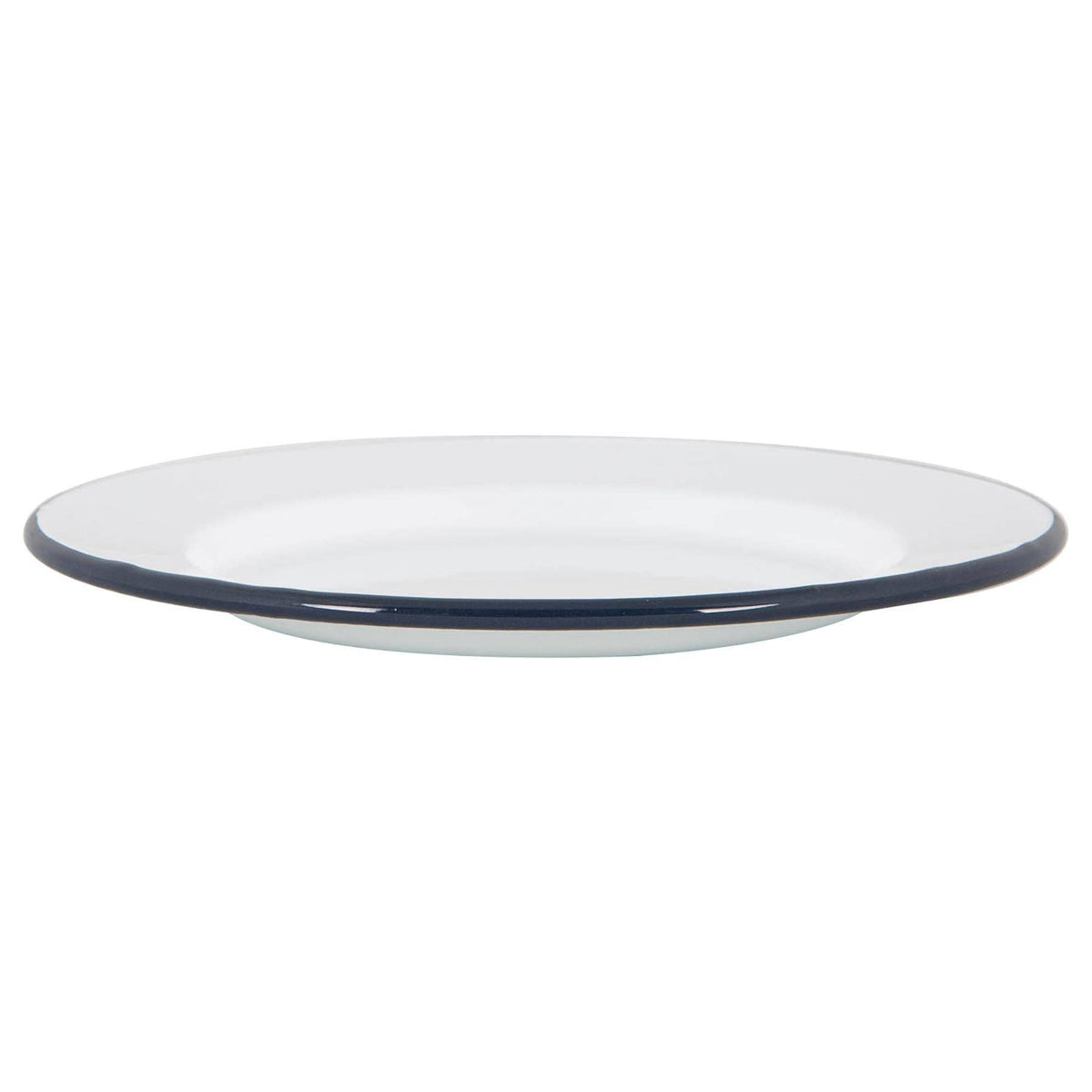 Navy Rim Enamel Dinner Plate - Rinkit Pty Ltd - Nest & Bird