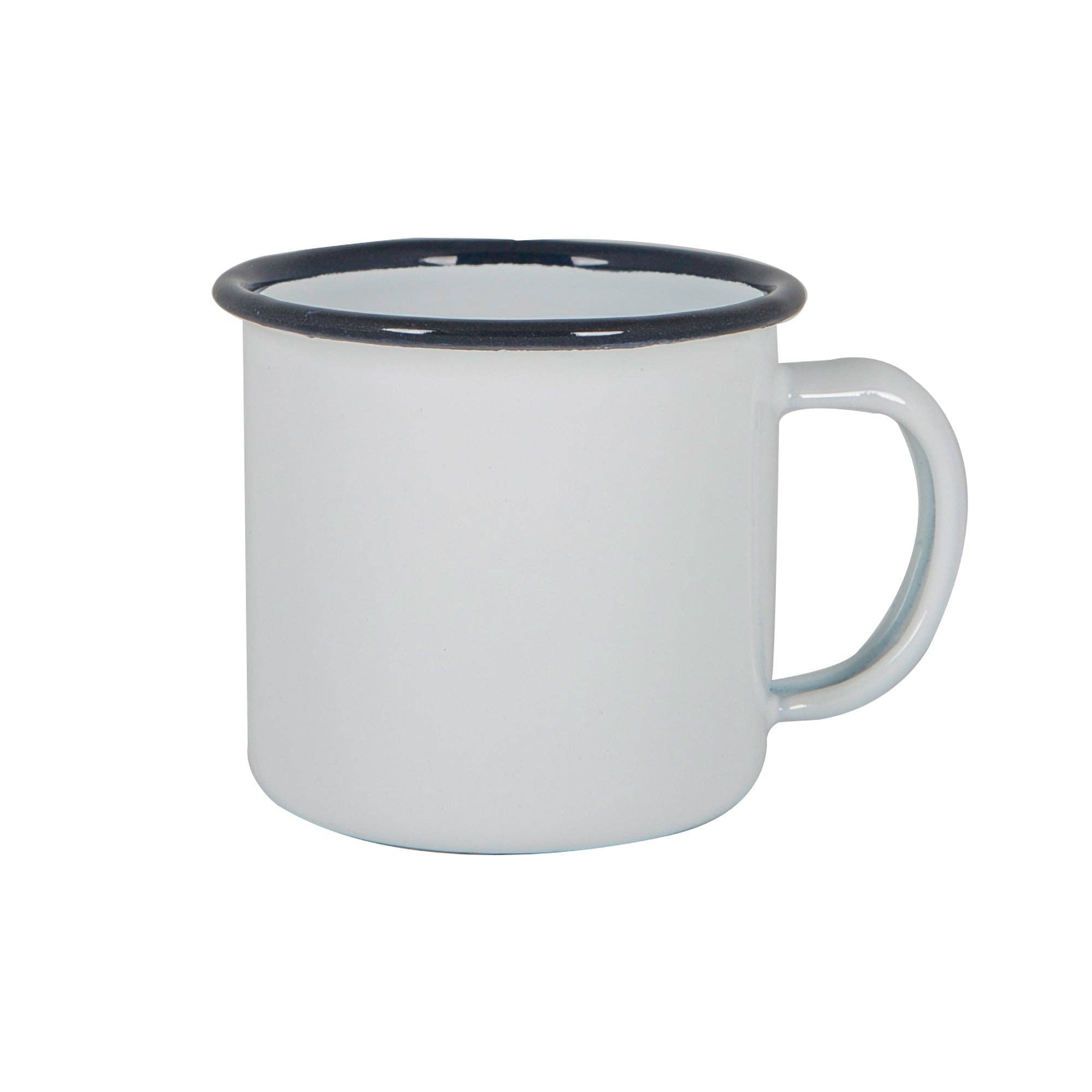 Navy Rim Enamel Mini Cup - Rinkit Pty Ltd - Nest & Bird