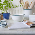 Navy Rim Enamel Mixing Bowl Set - Rinkit Pty Ltd - Nest & Bird
