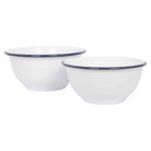 Navy Rim Enamel Mixing Bowl Set - Rinkit Pty Ltd - Nest & Bird