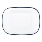 Navy Rim Enamel Pie Dish - Rinkit Pty Ltd - Nest & Bird