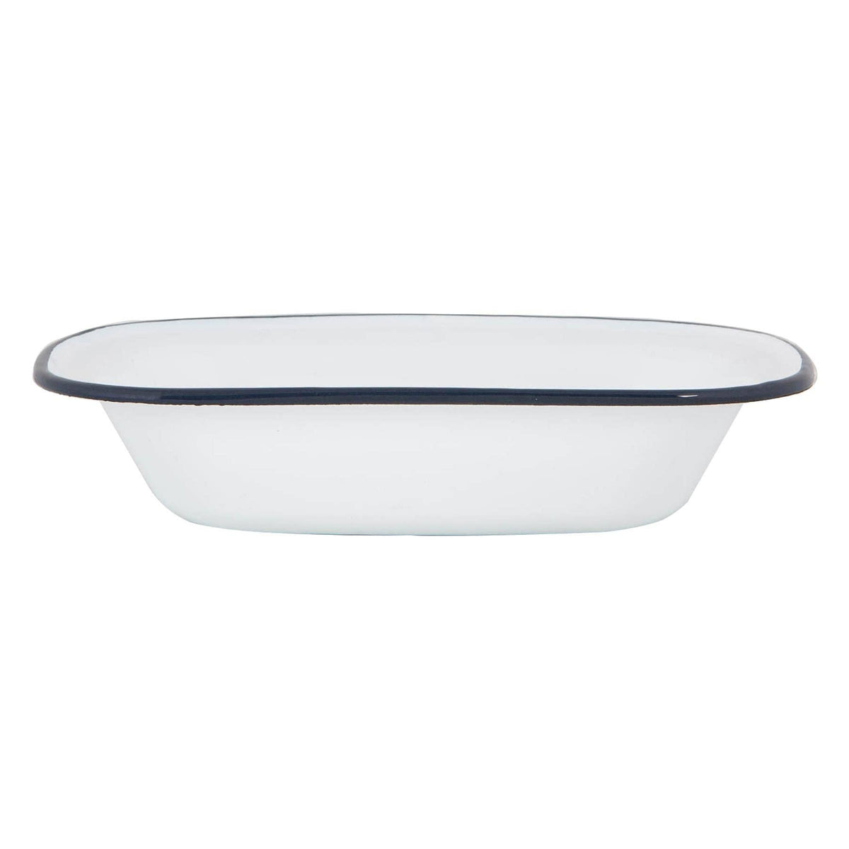 Navy Rim Enamel Pie Dish - Rinkit Pty Ltd - Nest & Bird