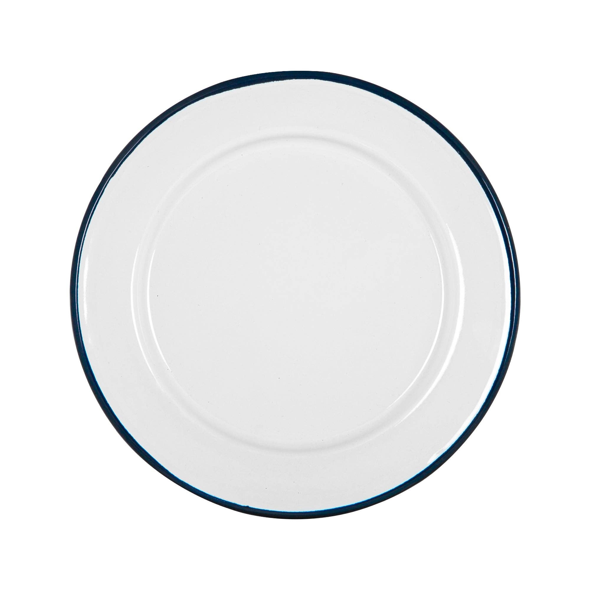 Navy Rim Enamel Side Plate - Rinkit Pty Ltd - Nest & Bird
