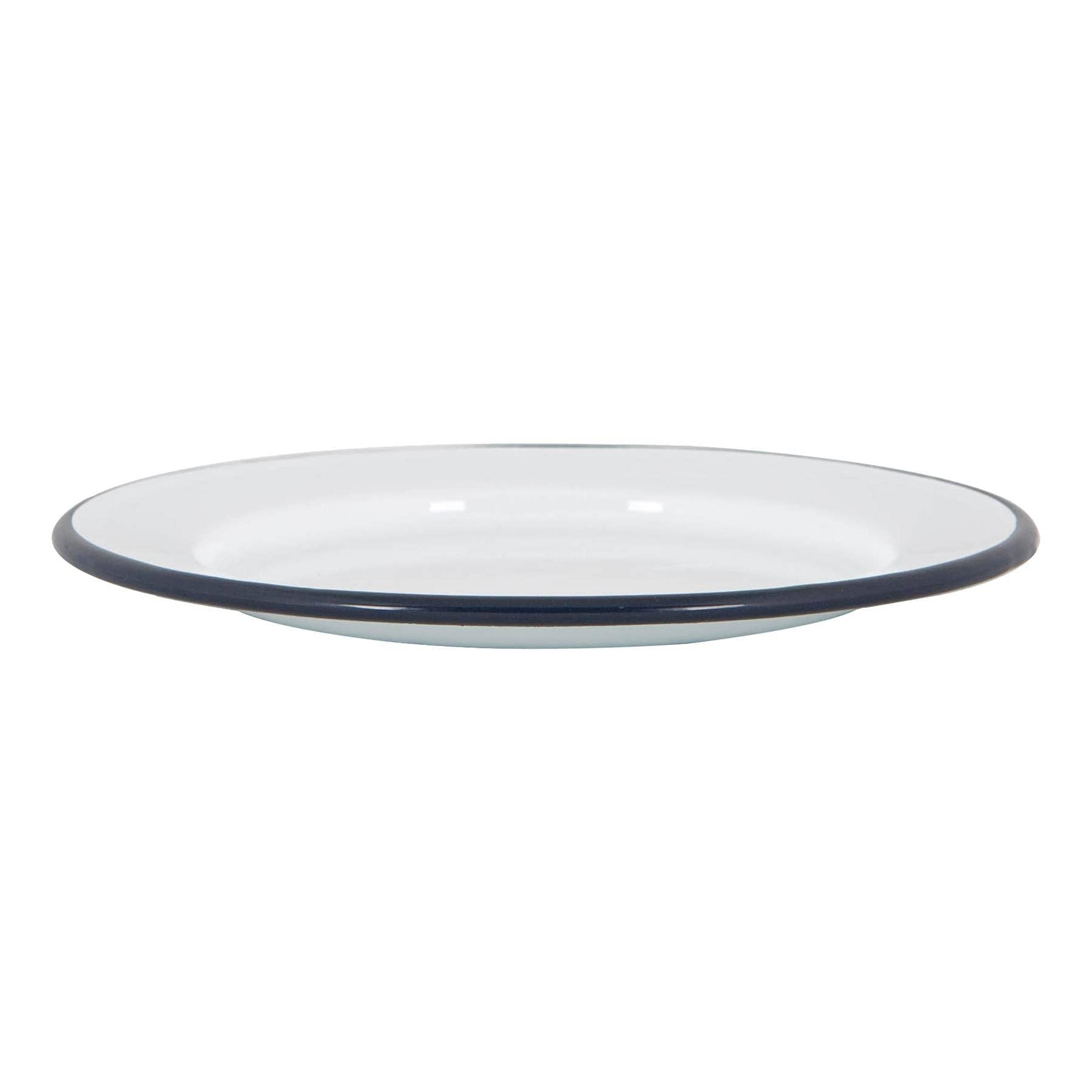 Navy Rim Enamel Side Plate - Rinkit Pty Ltd - Nest & Bird