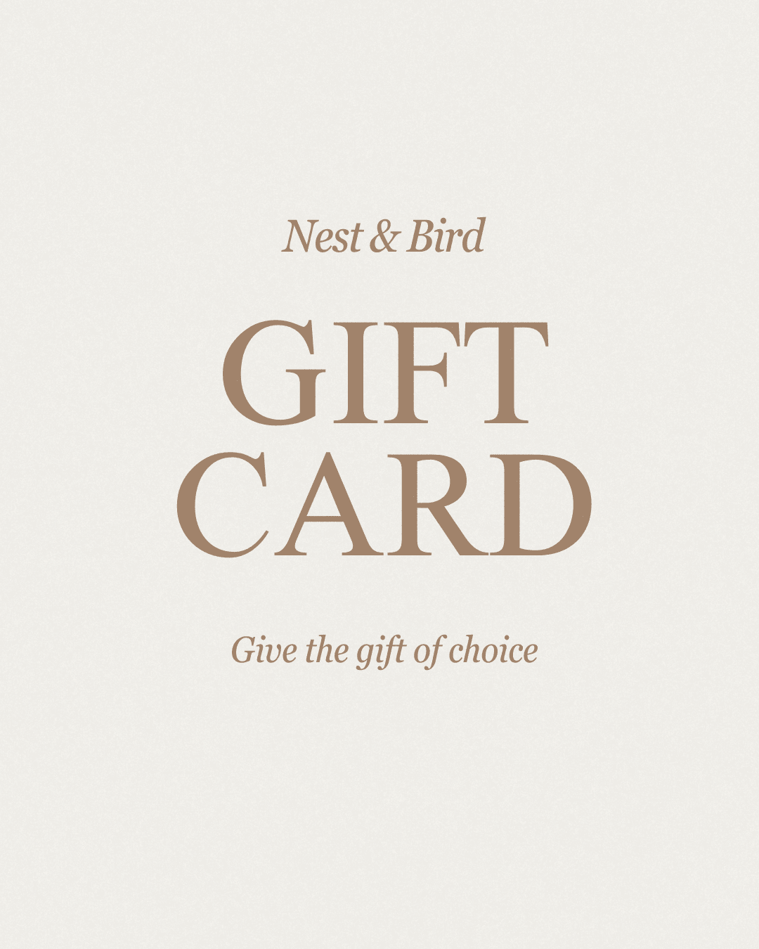 Nest & Bird Gift Card -Nest & Bird- Nest & Bird