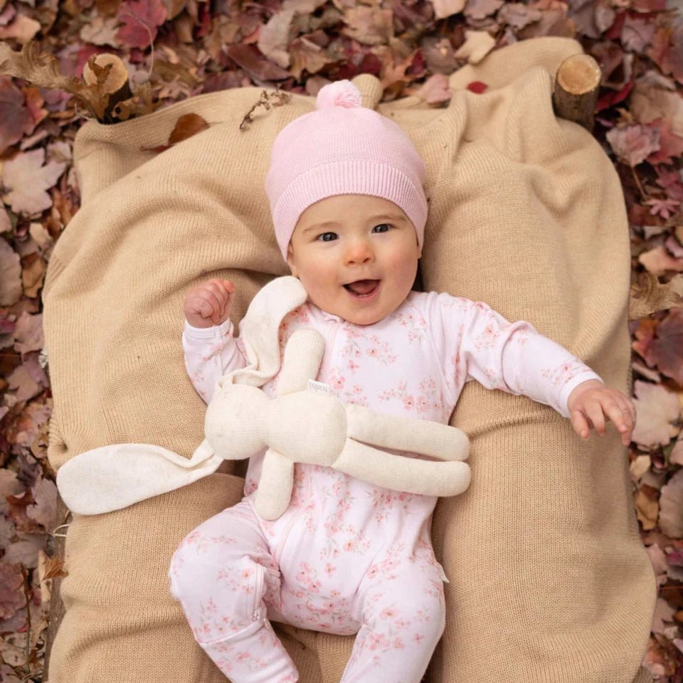 Organic Cotton Beanie Small - Baby Pink - Toshi - Nest & Bird