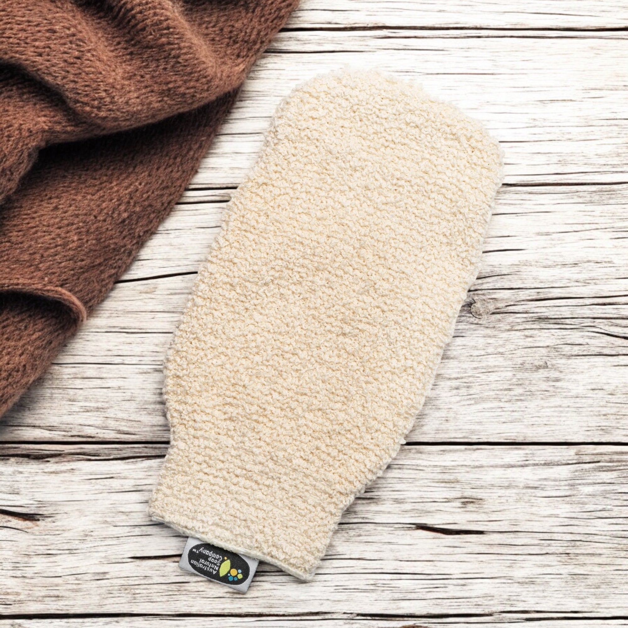 Organic Cotton Exfoliating Mitt - Australian Natural Soap Company - Nest & Bird