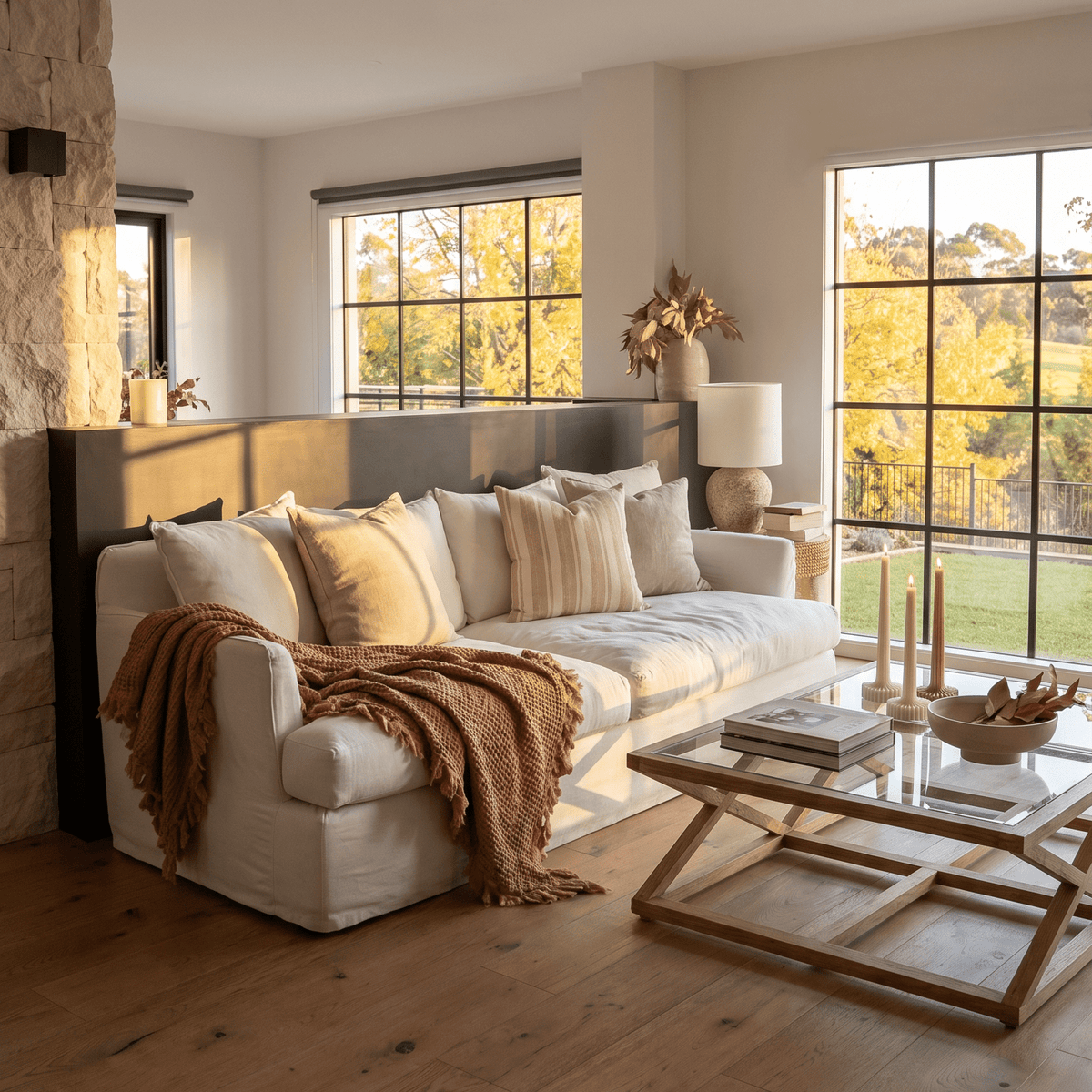 Organic Cotton Waffle Throw - Rust - Mama and Tochter - Nest & Bird