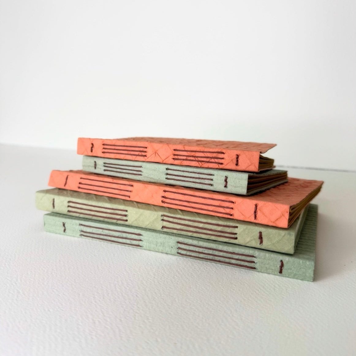 Recycled Paper Note Book - Large Green Diamond - Saraswati Papers - Nest & Bird