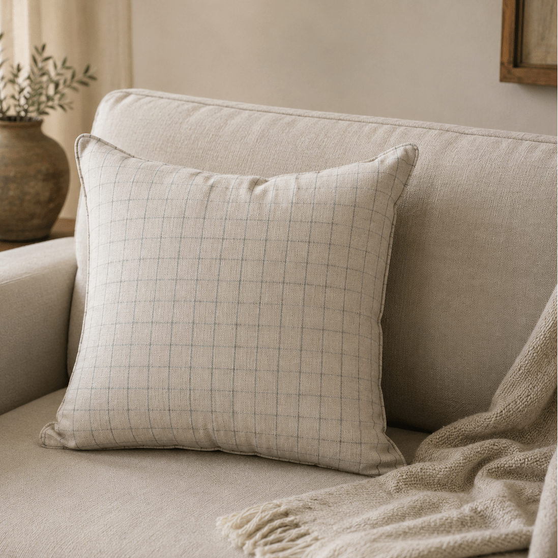 Retreat Finery Cushion -Canvas + Sasson- Nest & Bird