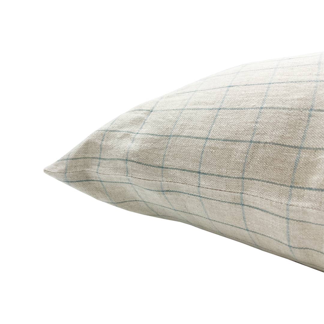 Retreat Finery Cushion - Green Check - Canvas + Sasson - Nest & Bird