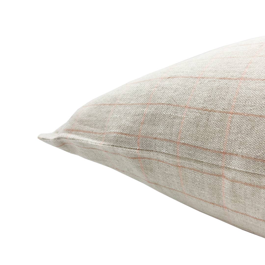 Retreat Finery Cushion - Pink Check - Canvas + Sasson - Nest & Bird