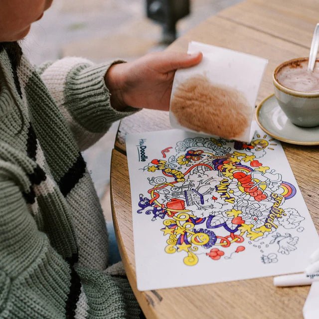 Reusable Silicone Colouring In Mat Mini - Brighter Days - Nest & Bird - Nest & Bird