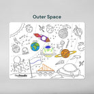 Reusable Silicone Colouring In Mat - Outer Space - Nest & Bird - Nest & Bird