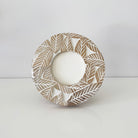 Round Carved Leaf Frame - Nest and Bird - Nest & Bird