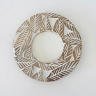 Round Carved Leaf Frame - Nest and Bird - Nest & Bird