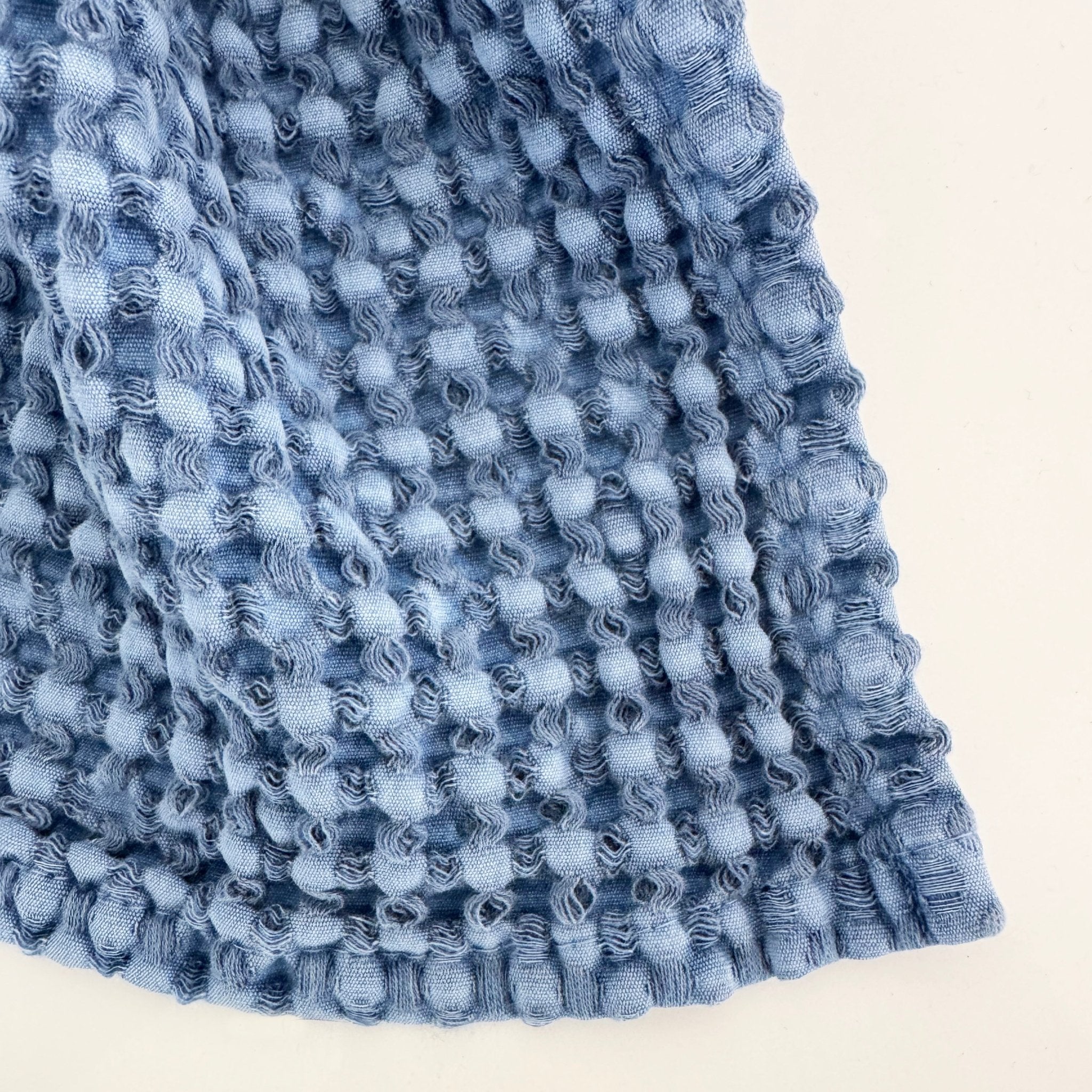 Rustic Waffle Hand Towel - Blue - Mama and Tochter - Nest & Bird