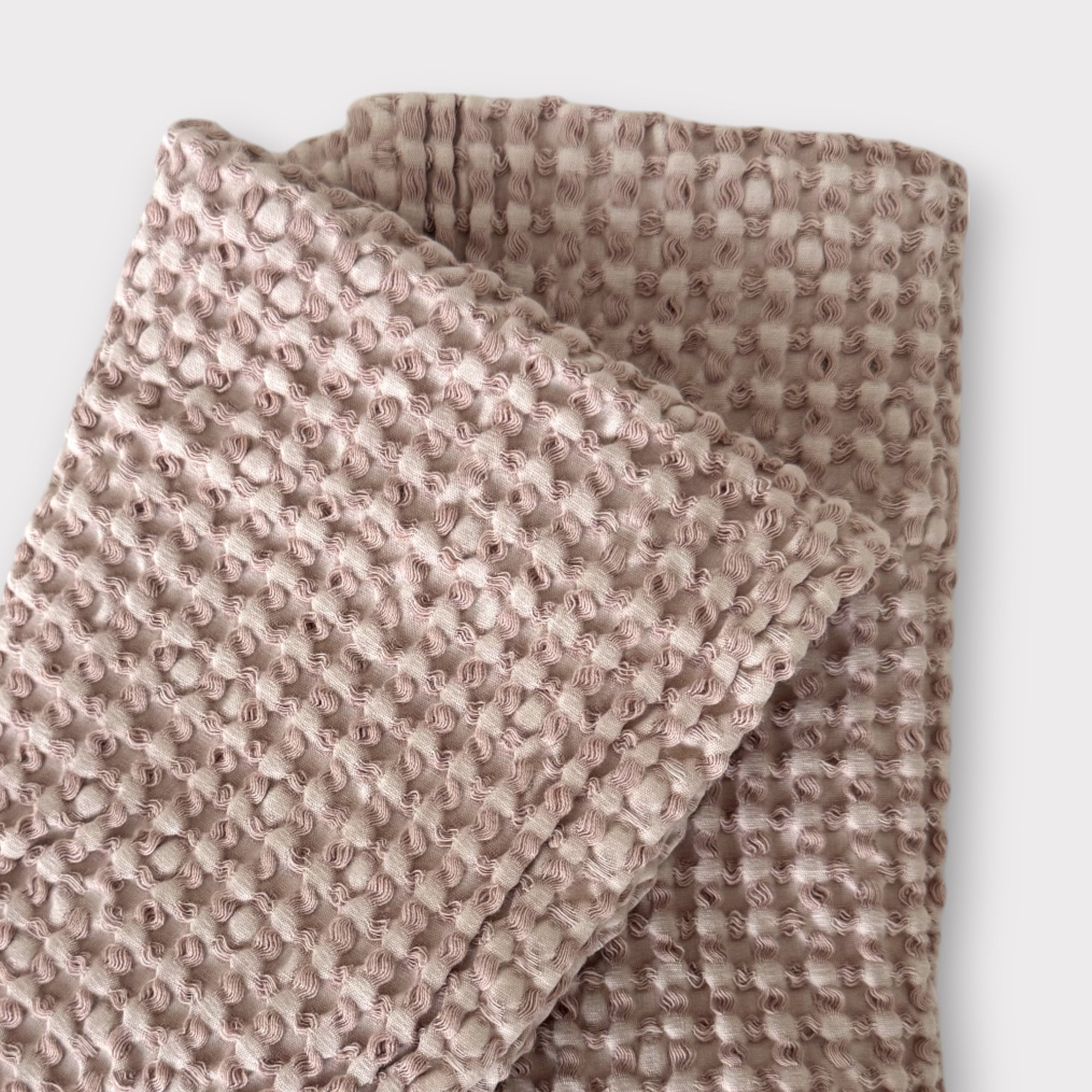 Rustic Waffle Hand Towel - Dusty Pink - Mama and Tochter - Nest & Bird