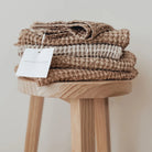 Rustic Waffle Hand Towel - Light Rust - Mama and Tochter - Nest & Bird