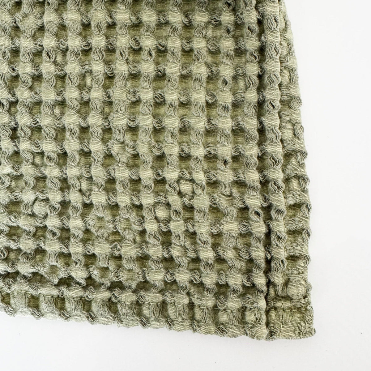 Rustic Waffle Hand Towel - Olive - Mama and Tochter - Nest & Bird