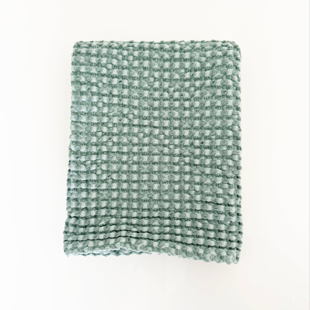 Rustic Waffle Hand Towel - Sea Green - Mama and Tochter - Nest & Bird