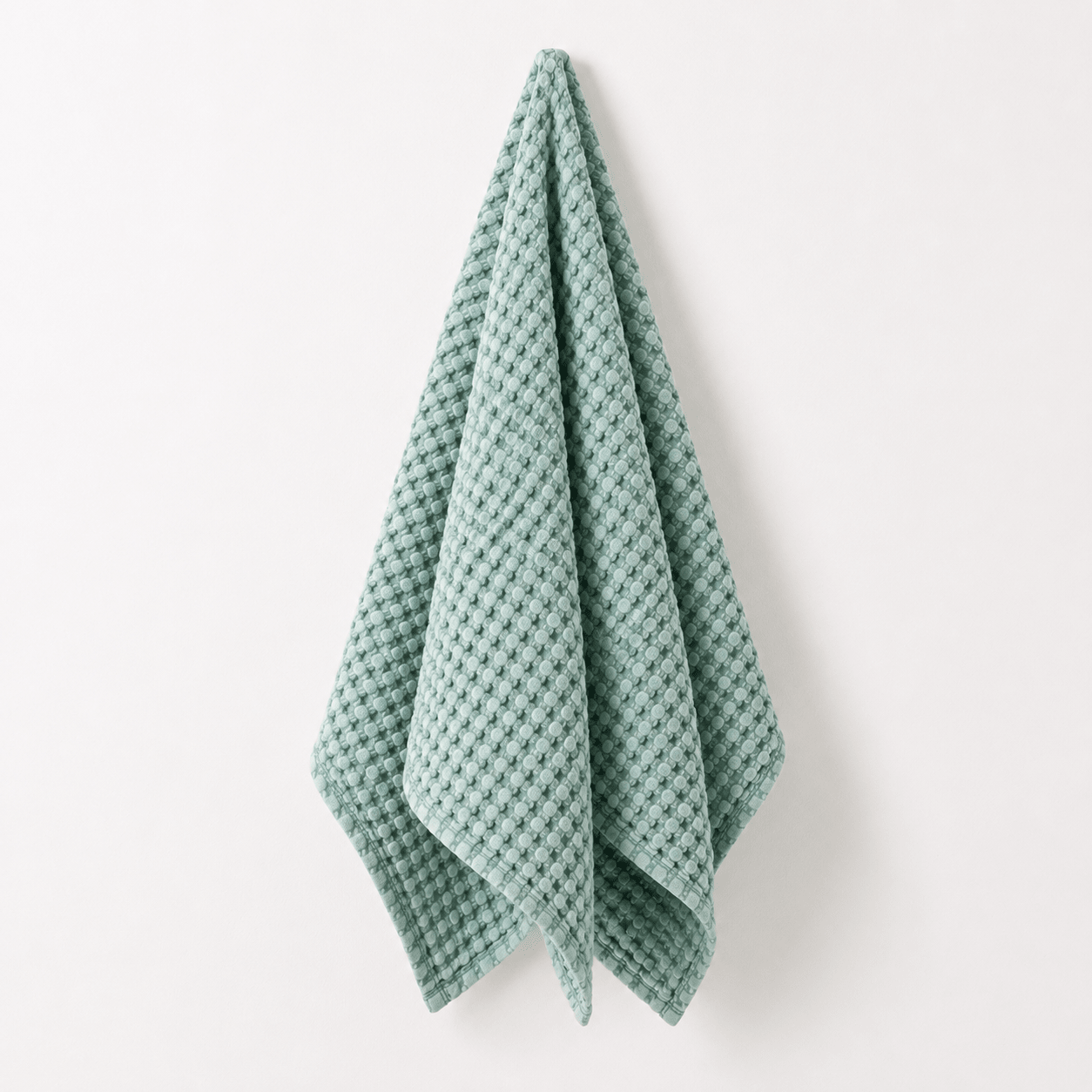 Rustic Waffle Hand Towel - Sea Green -Mama and Tochter- Nest & Bird