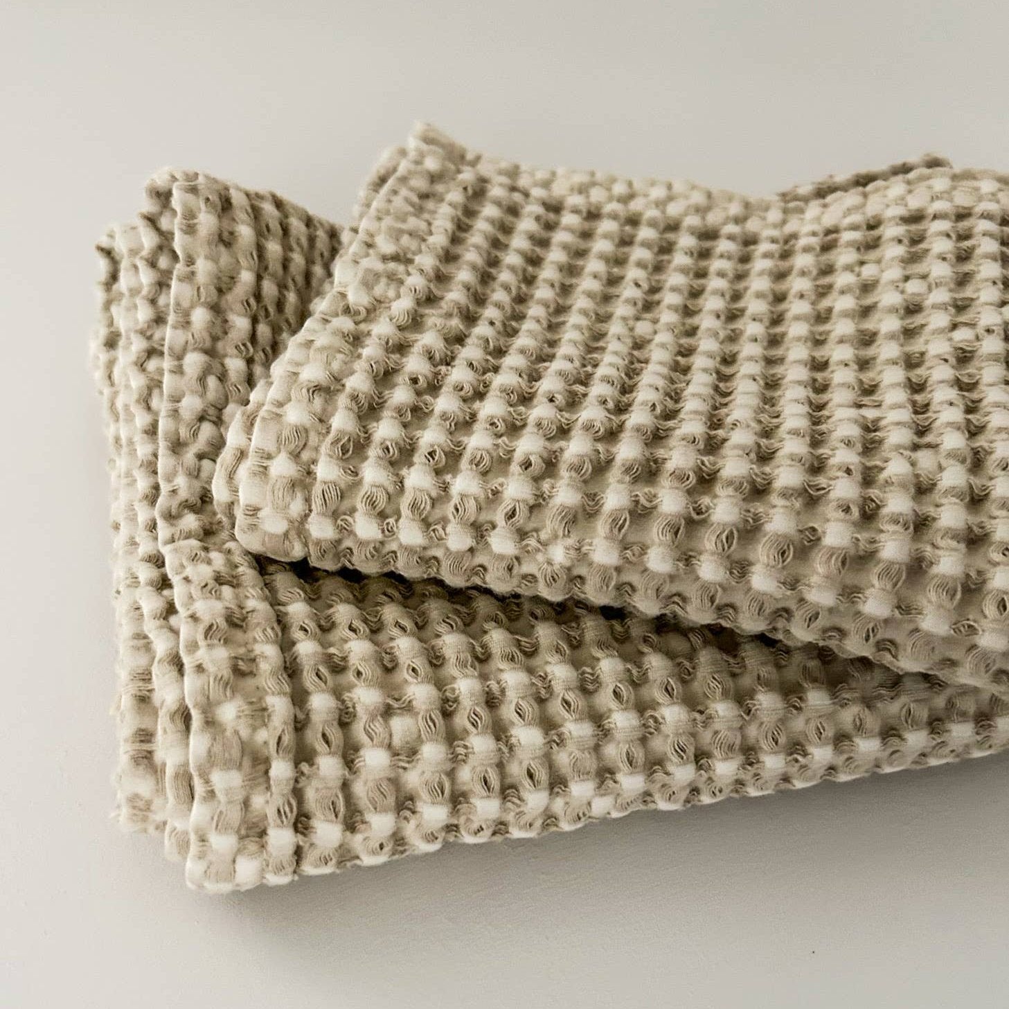 Rustic Waffle Hand Towel Small - Natural - Mama and Tochter - Nest & Bird
