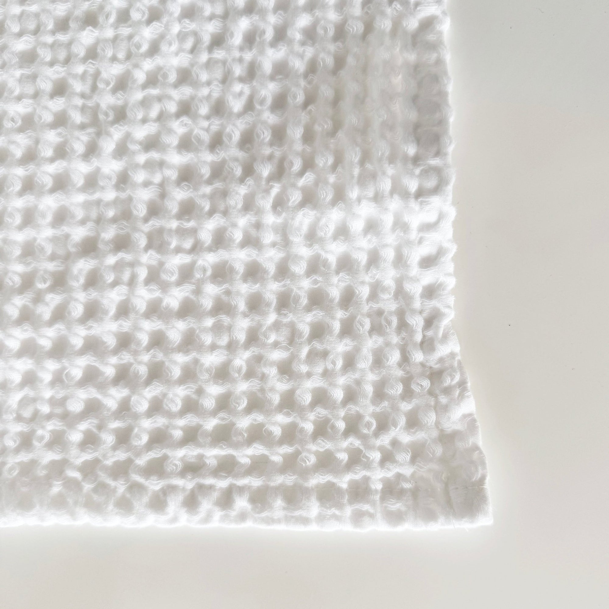 Rustic Waffle Hand Towel - White - Mama and Tochter - Nest & Bird