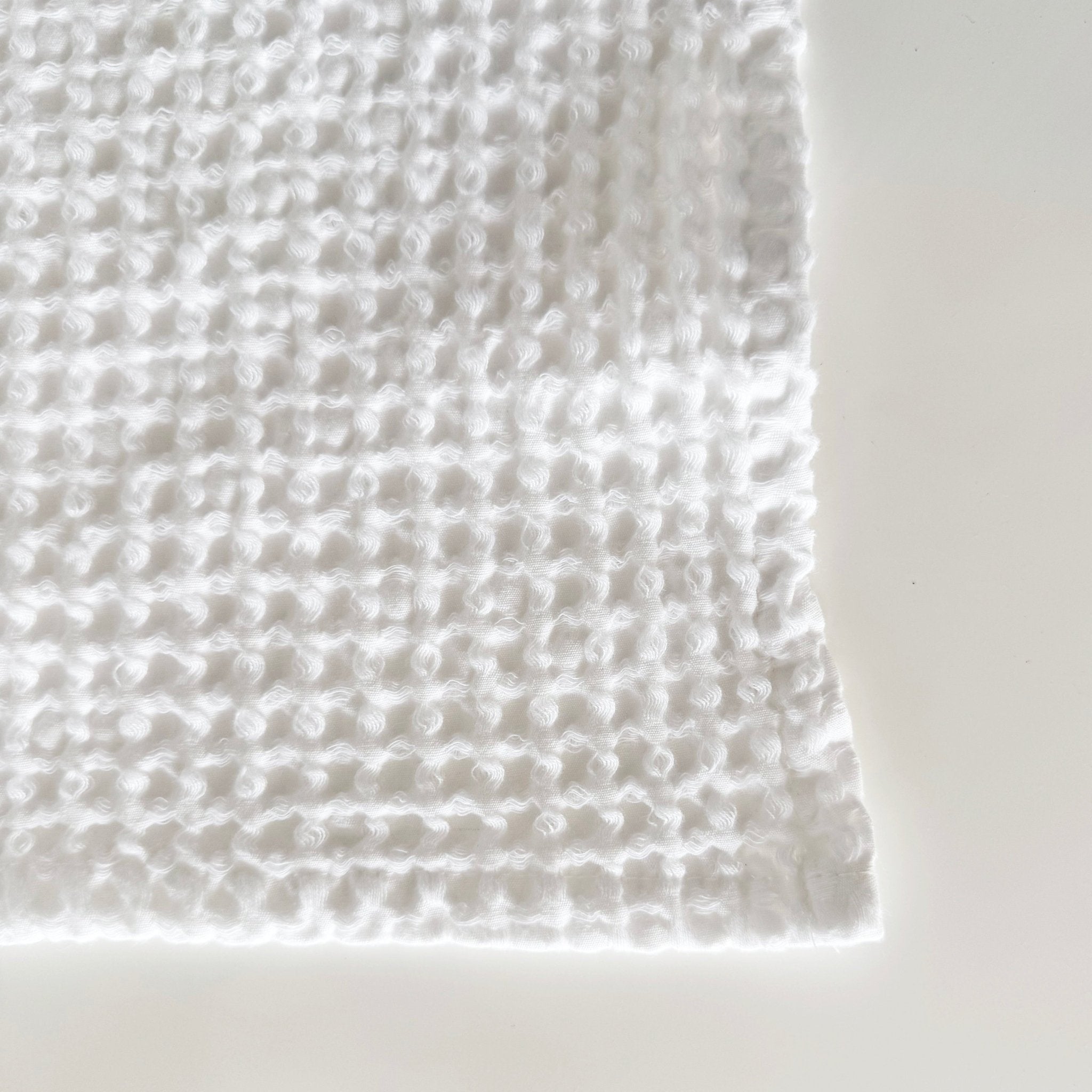 Rustic Waffle Hand Towel - White - Mama and Tochter - Nest & Bird